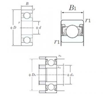 3 mm x 10 mm x 4 mm  KOYO 623-2RS deep groove ball bearings