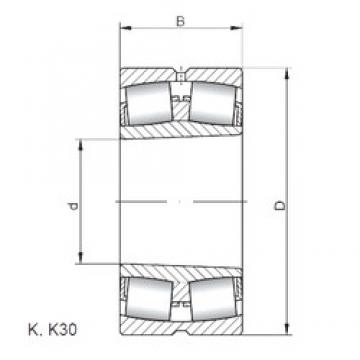 55 mm x 120 mm x 29 mm  ISO 21311 KW33 spherical roller bearings
