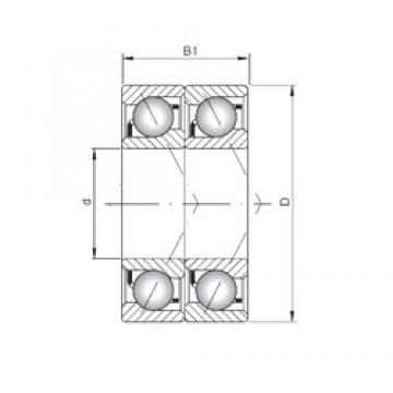 ISO 7319 CDT angular contact ball bearings